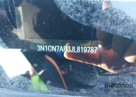 2018 Nissan Versa 1.6 Sv z USA, uszkodzony, nr VIN 3N1CN7AP3JL819787